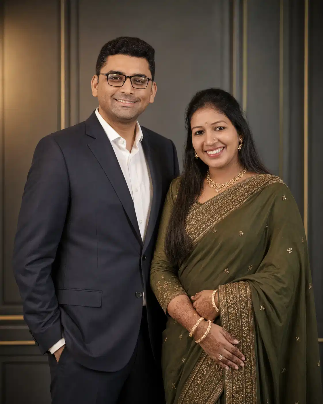 Purnave Jewelz founders Kamlesh Jain and Swetha Jain