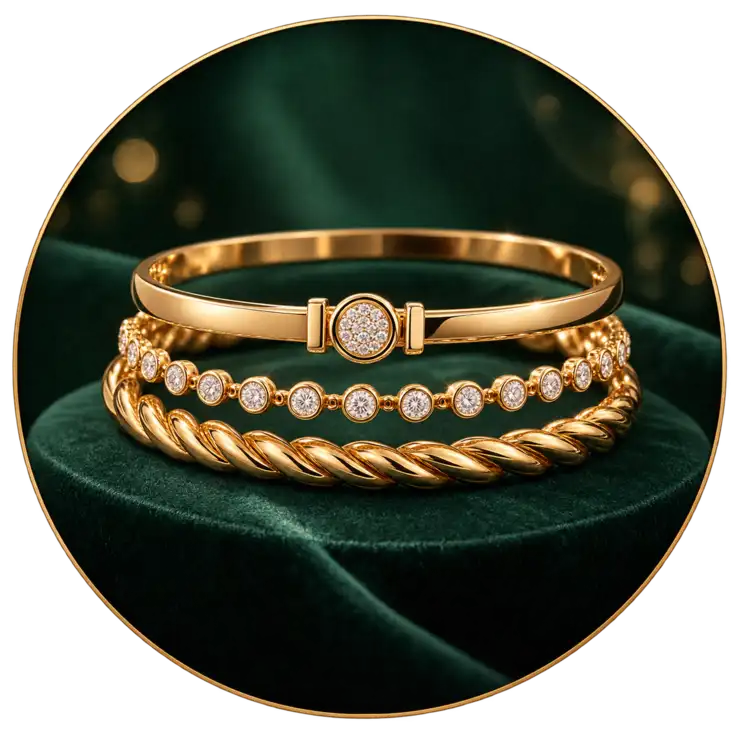Anti-tarnish bracelets for women by Purnave Jewelz