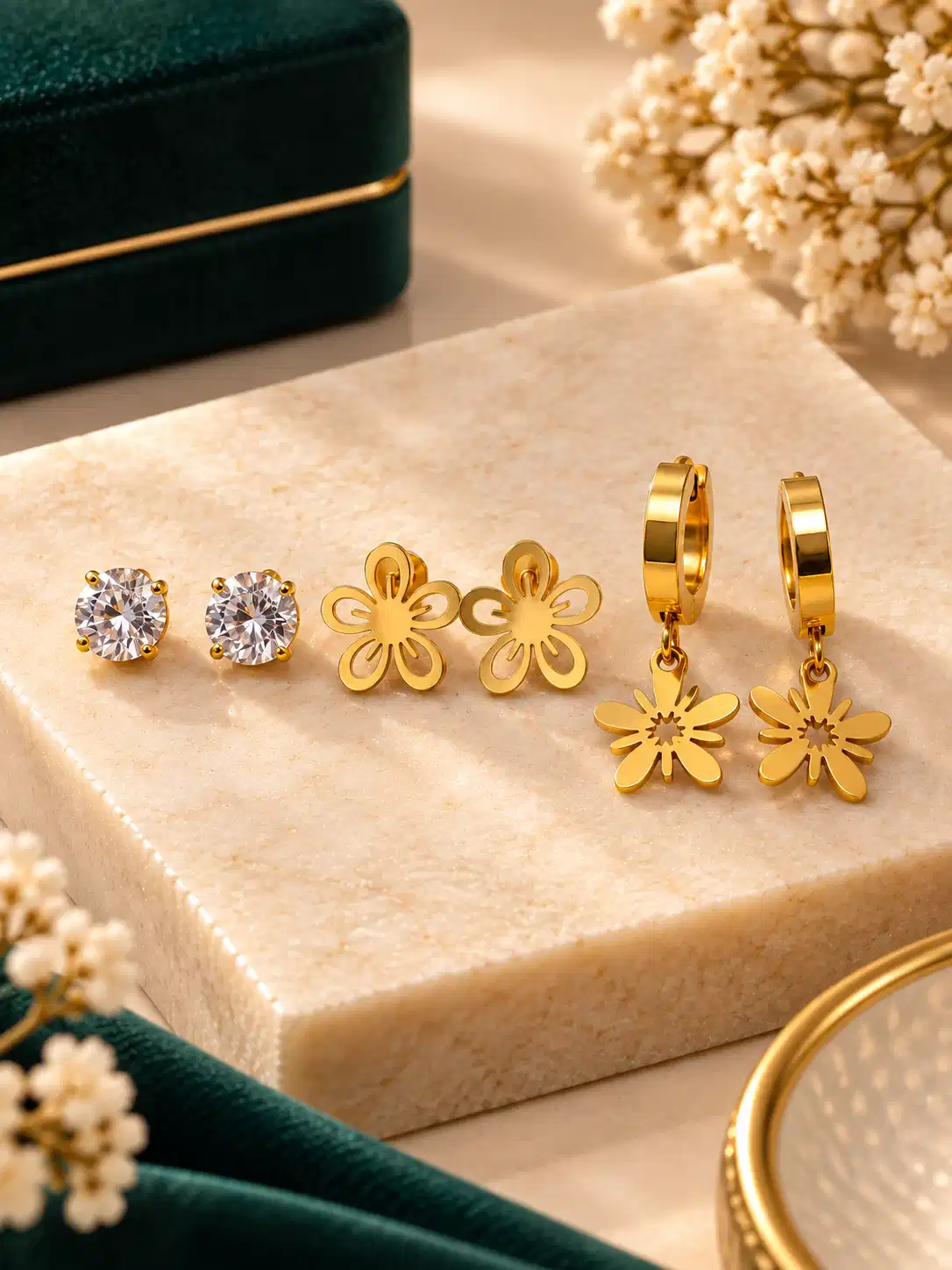 bloom-spark-3-pair-gold-earring-set