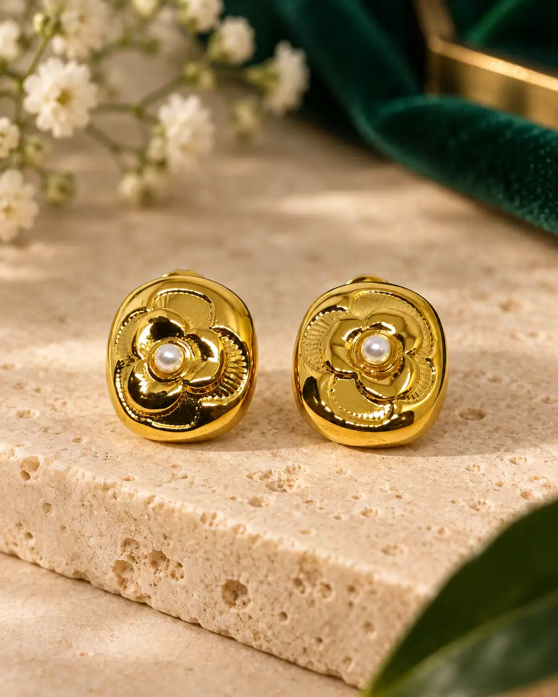 camellia-pearl-bloom-stud-earrings